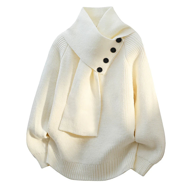 Mirella™ | Cozy Scarf-Neck Sweater