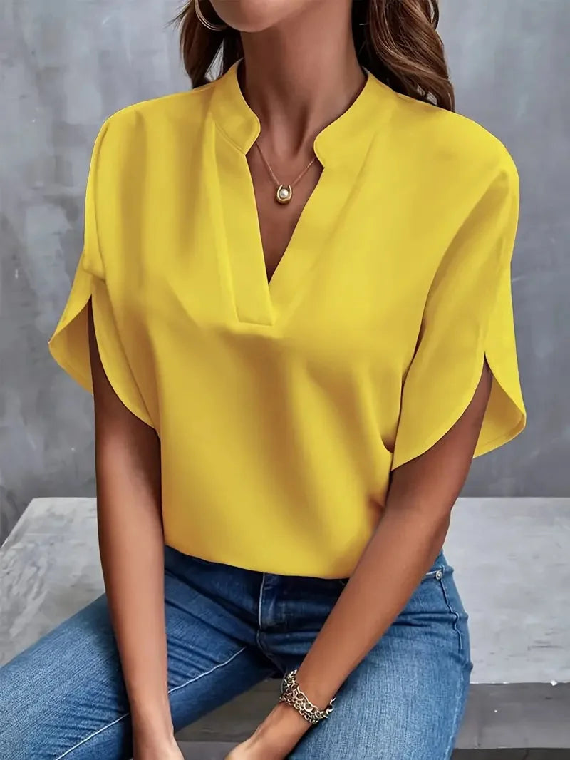 Jennifer – Elegant V-Neck Blouse