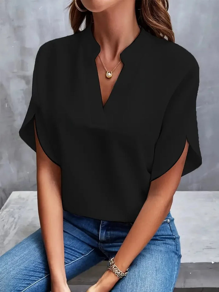Jennifer – Elegant V-Neck Blouse