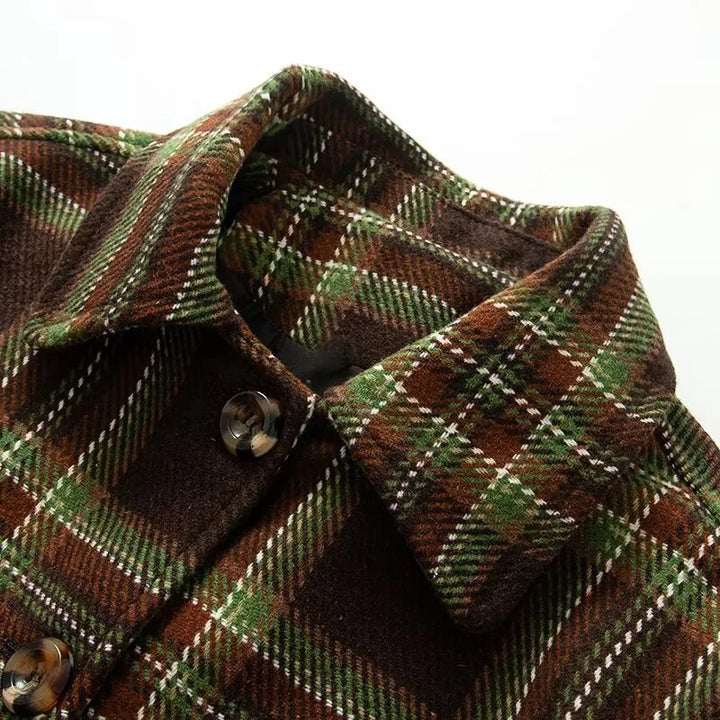 Mara™ | Plaid Tweed Coat