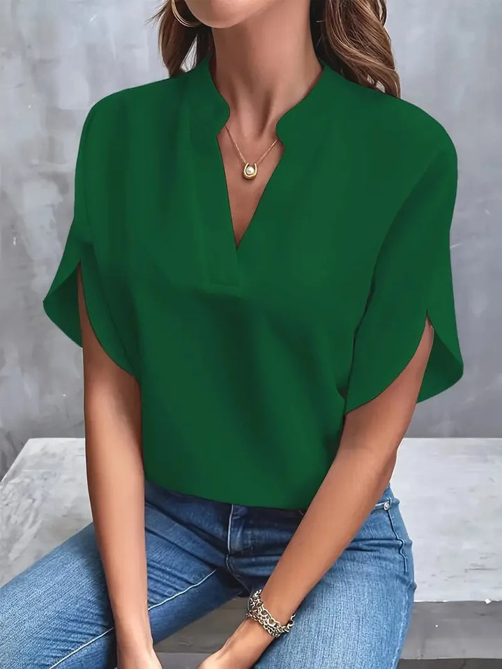 Jennifer – Elegant V-Neck Blouse
