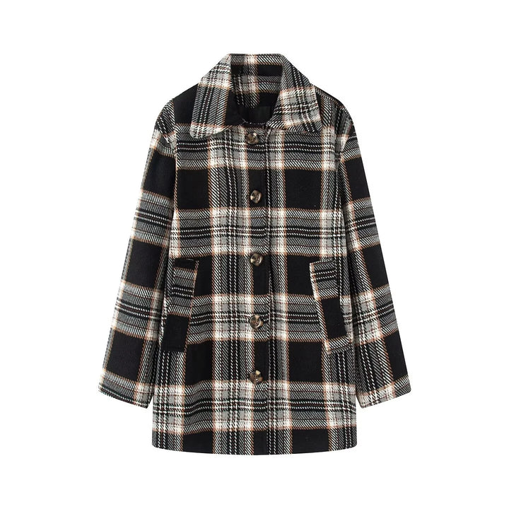 Mara™ | Plaid Tweed Coat