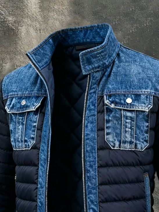 Jeffrey™ | Hybrid Quilted Denim Jacket