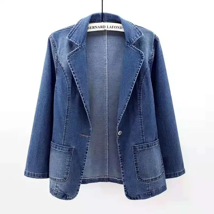 Roxanne – Tailored Denim Blazer