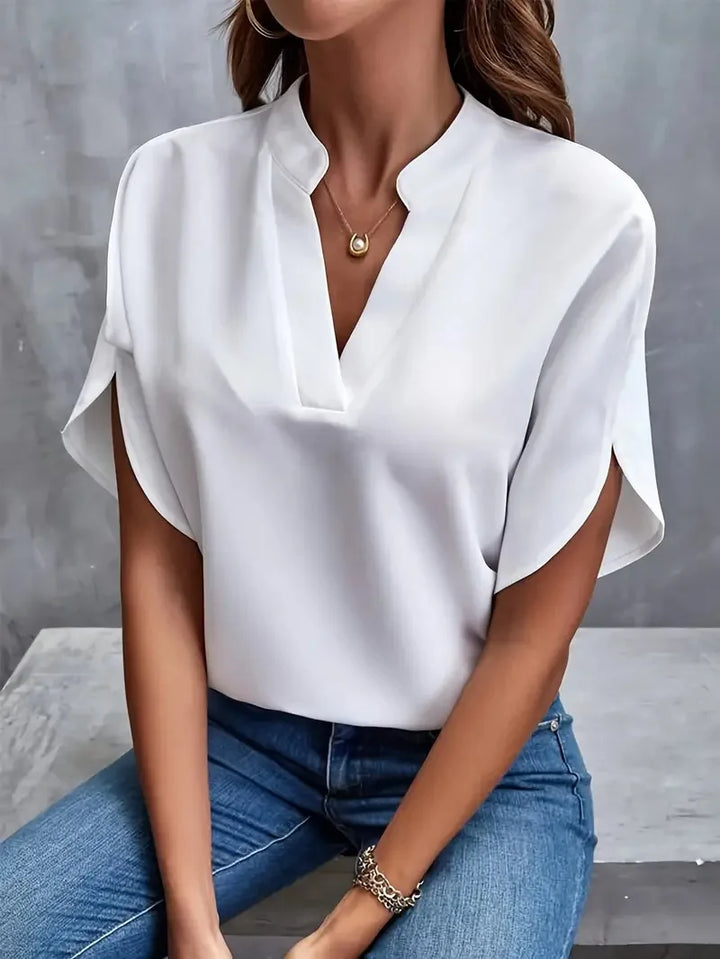Jennifer – Elegant V-Neck Blouse
