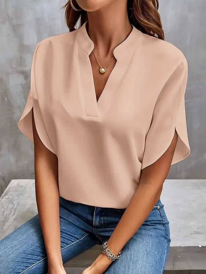 Jennifer – Elegant V-Neck Blouse