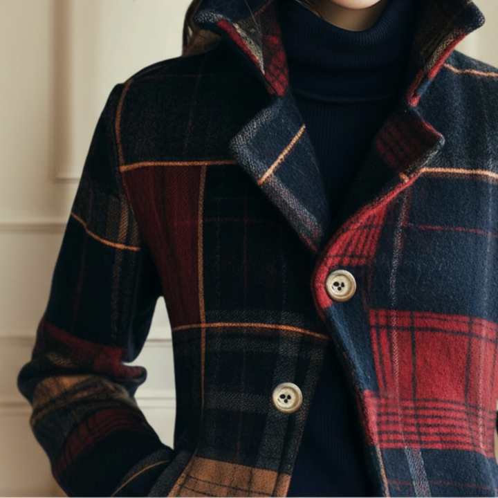 Iris™ | Classic Plaid Wool Jacket