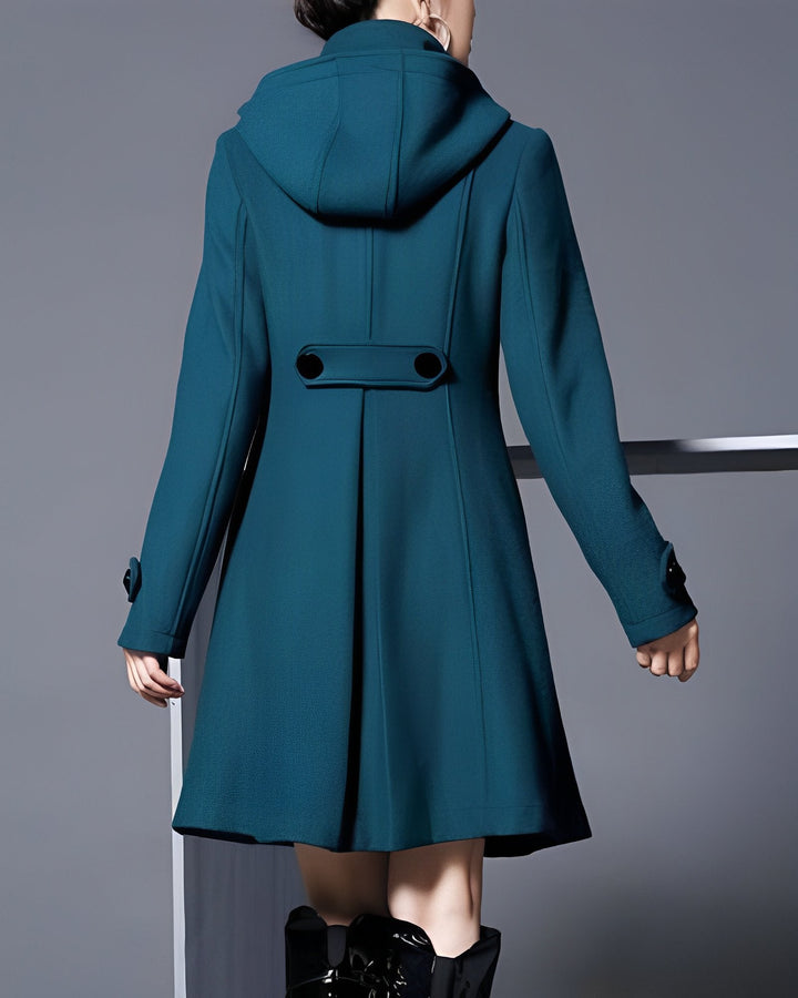 Sheila™ | Elegant Hooded Pocket Jacket