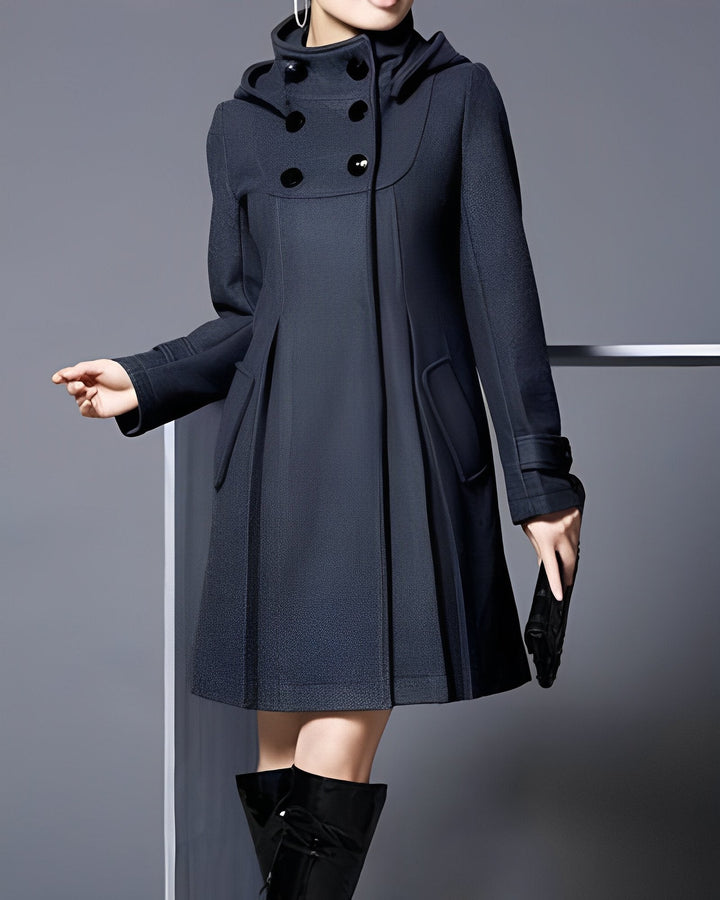 Sheila™ | Elegant Hooded Pocket Jacket