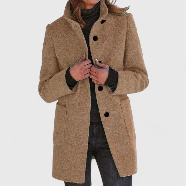 Emma – Elegant Wool-Blend Coat