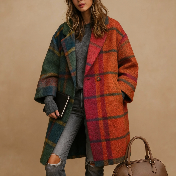 Jamie™ | Oversized Check Coat