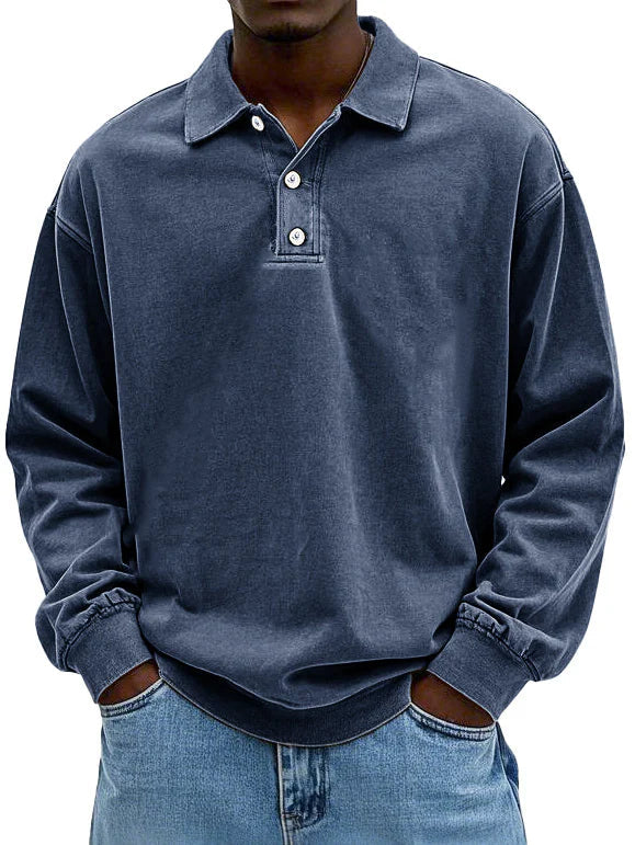 Edward – Comfortable Long Sleeve Polo