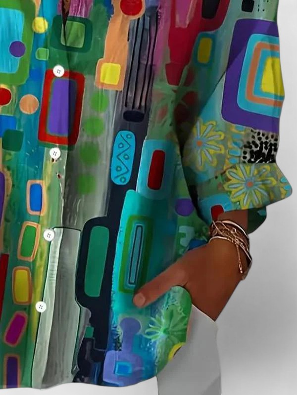 Jasmin – Colourful Statement Blouse