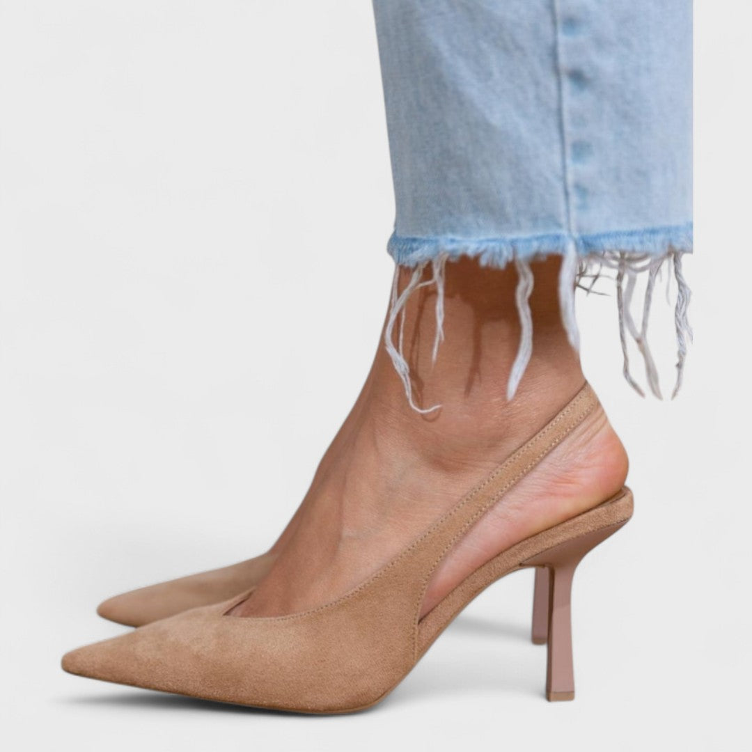 Scarlett – Timeless Nude Slingback Pumps