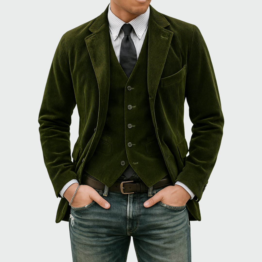 Darren™ | Elegant Blazer and Waistcoat Set