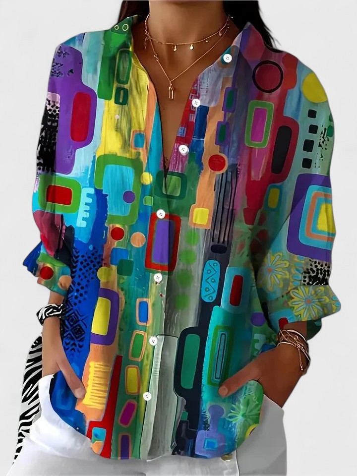 Jasmin – Colourful Statement Blouse