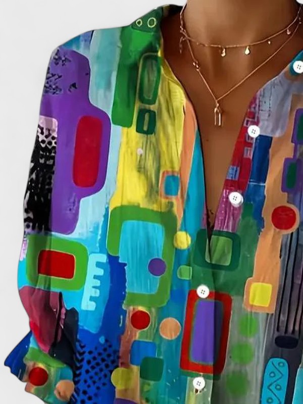 Jasmin – Colourful Statement Blouse